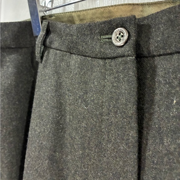 [18] Hauber Virgin Wool Trousers Dark Olive | EU 48 / US 18 | New With Tags - Picture 9 of 9
